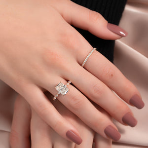 The Lindsey Set With A 2 Carat Radiant Moissanite