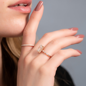 The Lindsey Set With A 3 Carat Radiant Lab Diamond