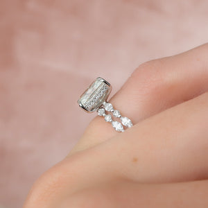 The Lindsey Set With A 2 Carat Radiant Lab Diamond