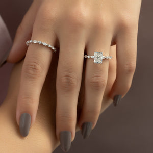 The Lindsey Set With A 2 Carat Radiant Lab Diamond