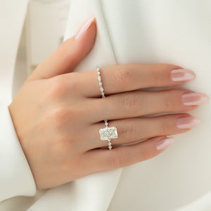 The Lindsey Set With A 2 Carat Radiant Lab Diamond