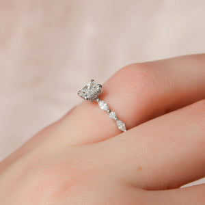The Lindsey Set With A 2 Carat Radiant Lab Diamond