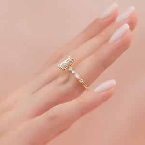 The Lindsey Set With A 2 Carat Radiant Lab Diamond