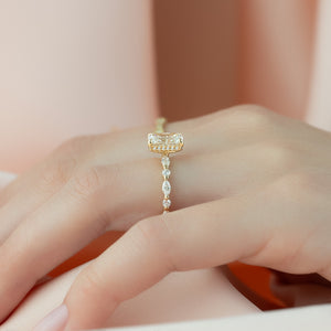 The Lindsey Set With A 2 Carat Radiant Lab Diamond