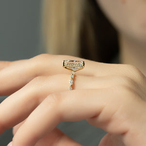 The Lindsey Set With A 2 Carat Radiant Lab Diamond