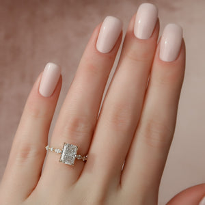 The Lindsey Set With A 2 Carat Radiant Lab Diamond