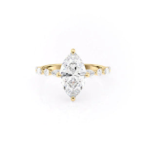The Lindsey Set With A 1 Carat Marquise Moissanite
