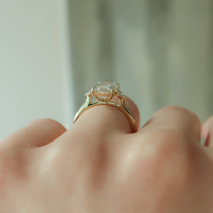 The Pears Liv Set With A 2 Carat Emerald Lab Diamond
