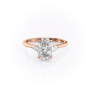 The Pears Liv Set With A 2.5 Carat Oval Lab Diamond