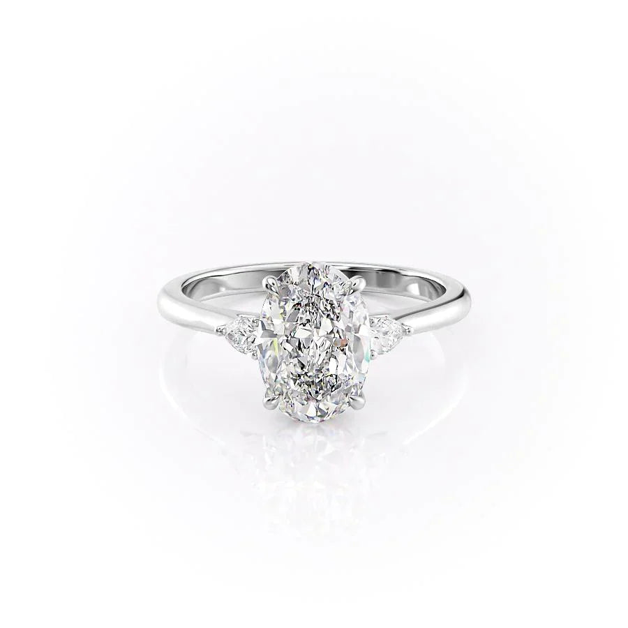 The Pears Liv Set With A 3.5 Carat Oval Moissanite