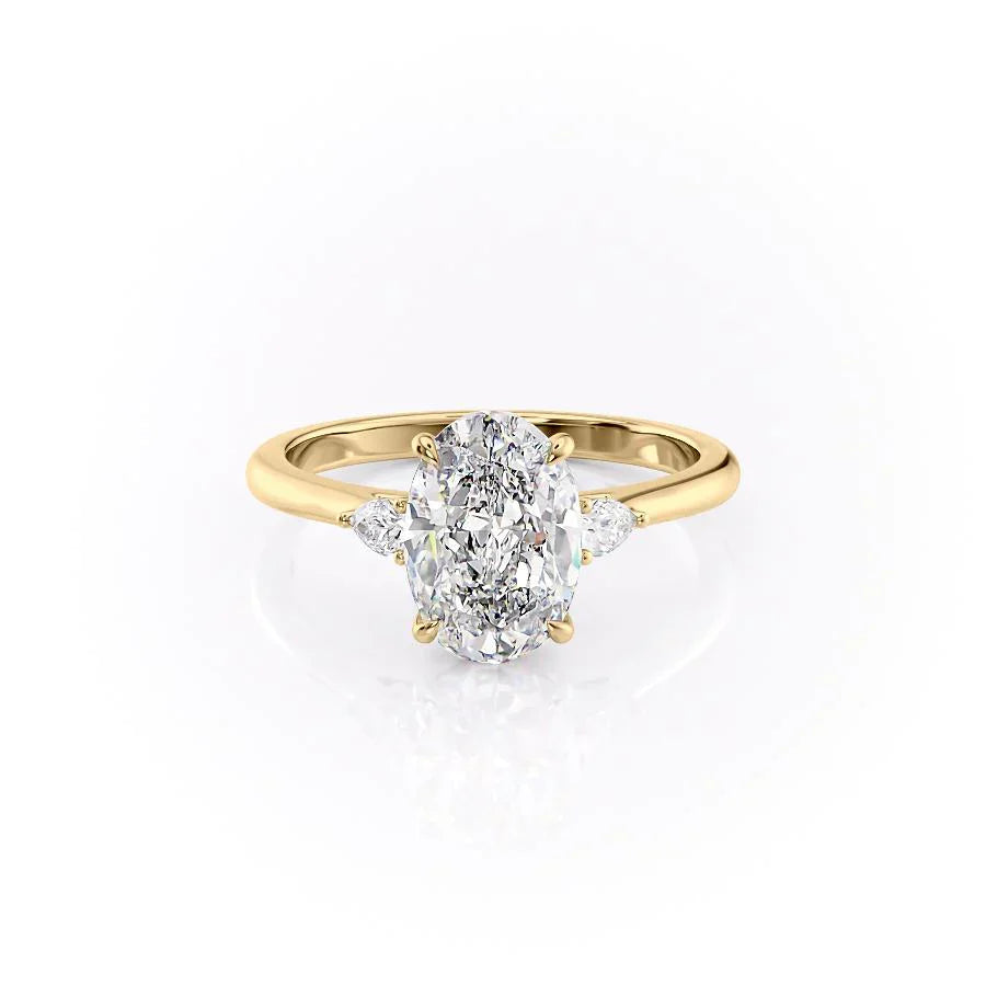 The Pears Liv Set With A 4.5 Carat Oval Moissanite