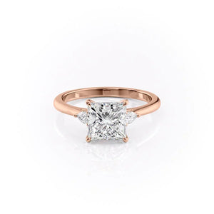 The Pears Liv Set With A 2 Carat Princess Lab Diamond