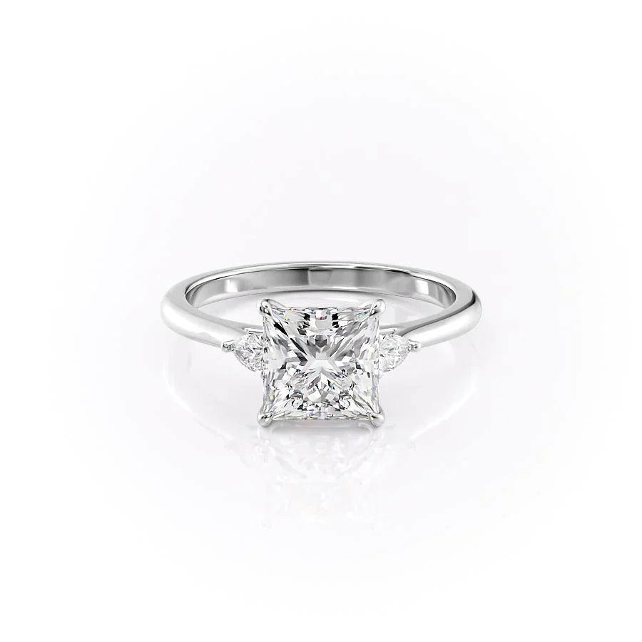 The Pears Liv Set With A 1 Carat Princess Lab Diamond