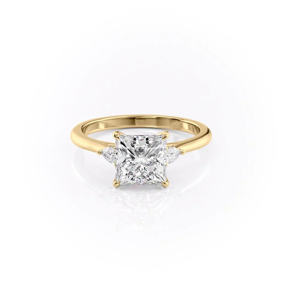 The Pears Liv Set With A 2.5 Carat Princess Lab Diamond