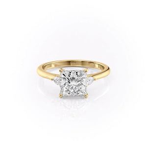 The Pears Liv Set With A 4.5 Carat Princess Moissanite