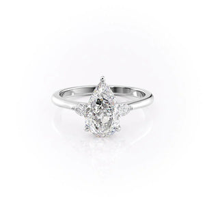 The Pears Liv Set With A 2.5 Carat Pear Moissanite