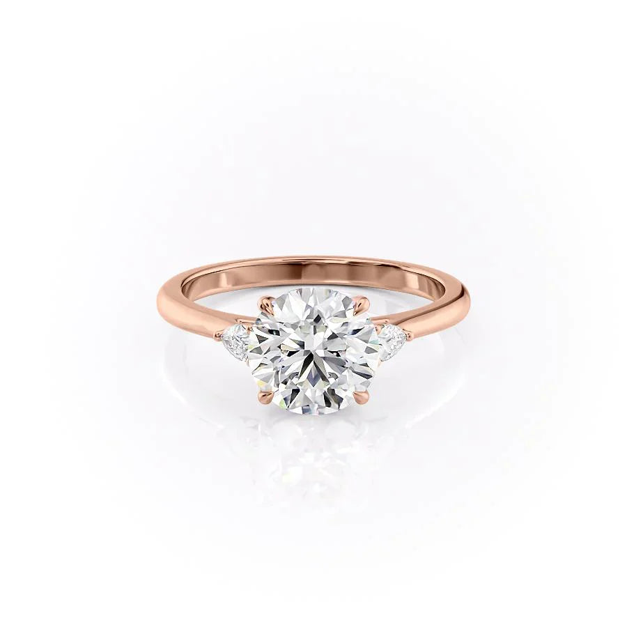 The Pears Liv Set With A 3.5 Carat Round Moissanite