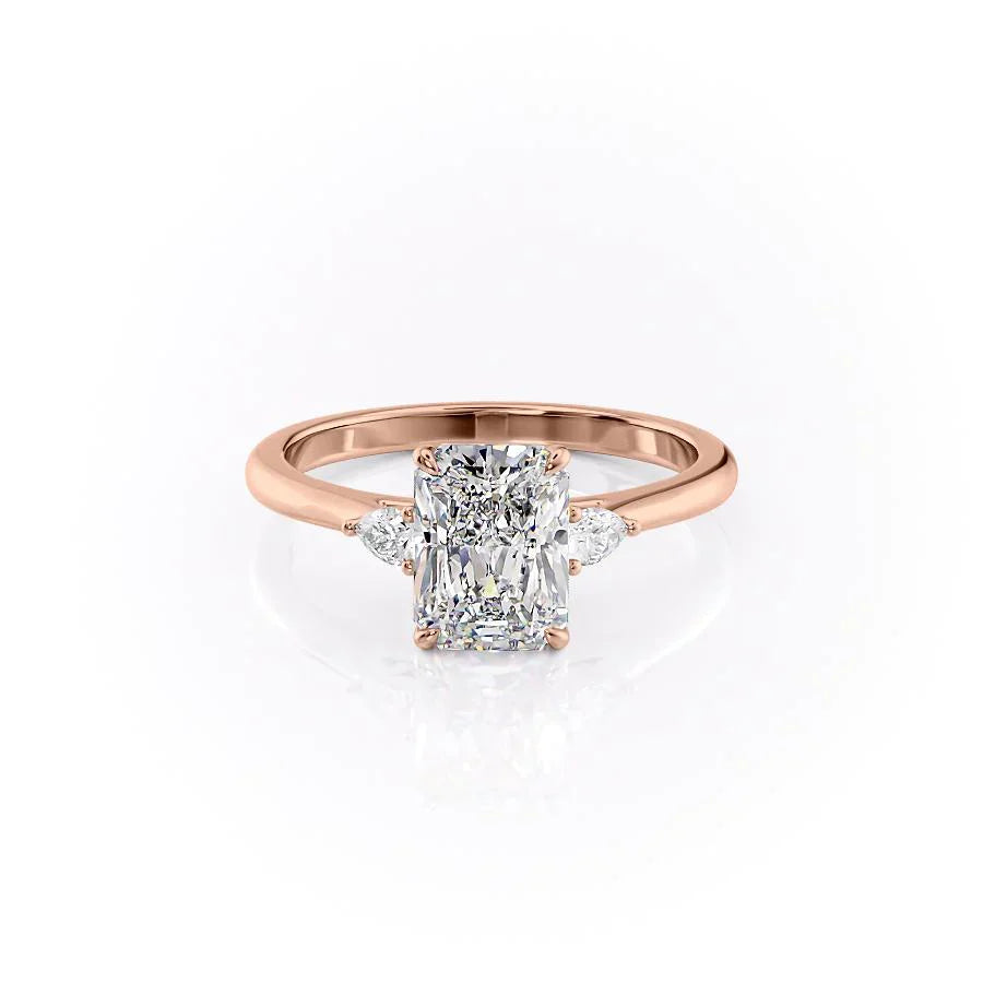 The Pears Liv Set With A 2.5 Carat Radiant Lab Diamond
