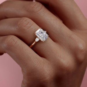 The Pears Liv Set With A 2 Carat Radiant Lab Diamond