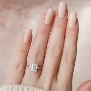 The Pears Liv Set With A 3 Carat Radiant Lab Diamond