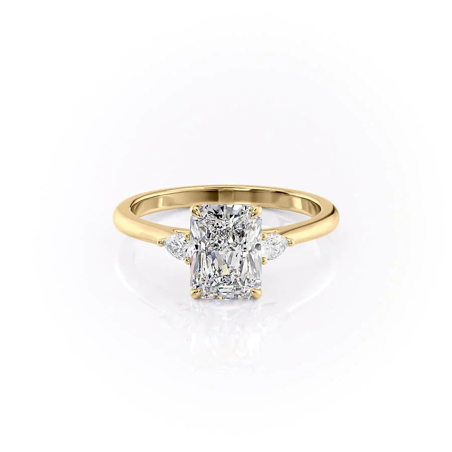 The Pears Liv Set With A 1.5 Carat Radiant Moissanite