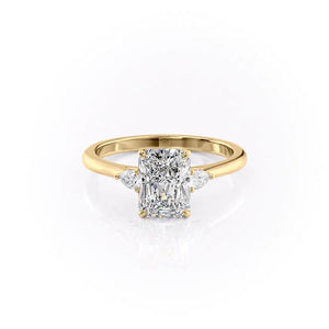 The Pears Liv Set With A 4.5 Carat Radiant Moissanite