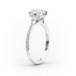The Pave Pears Liv Set With A 2 Carat Emerald Lab Diamond