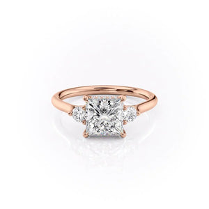The Lia Set With A 2 Carat Princess Lab Diamond