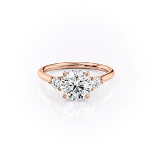 The Lia Set With A 1.5 Carat Round Lab Diamond