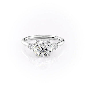 The Lia Set With A Round Moissanite