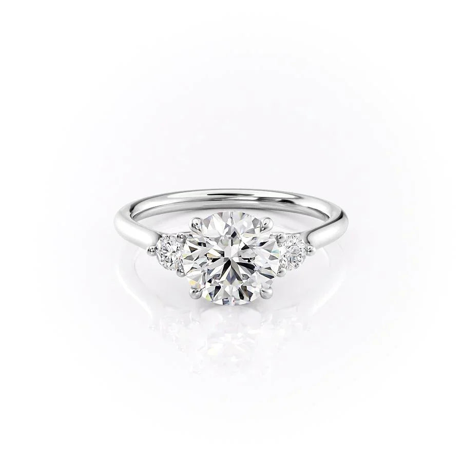 The Lia Set With A 1 Carat Round Lab Diamond
