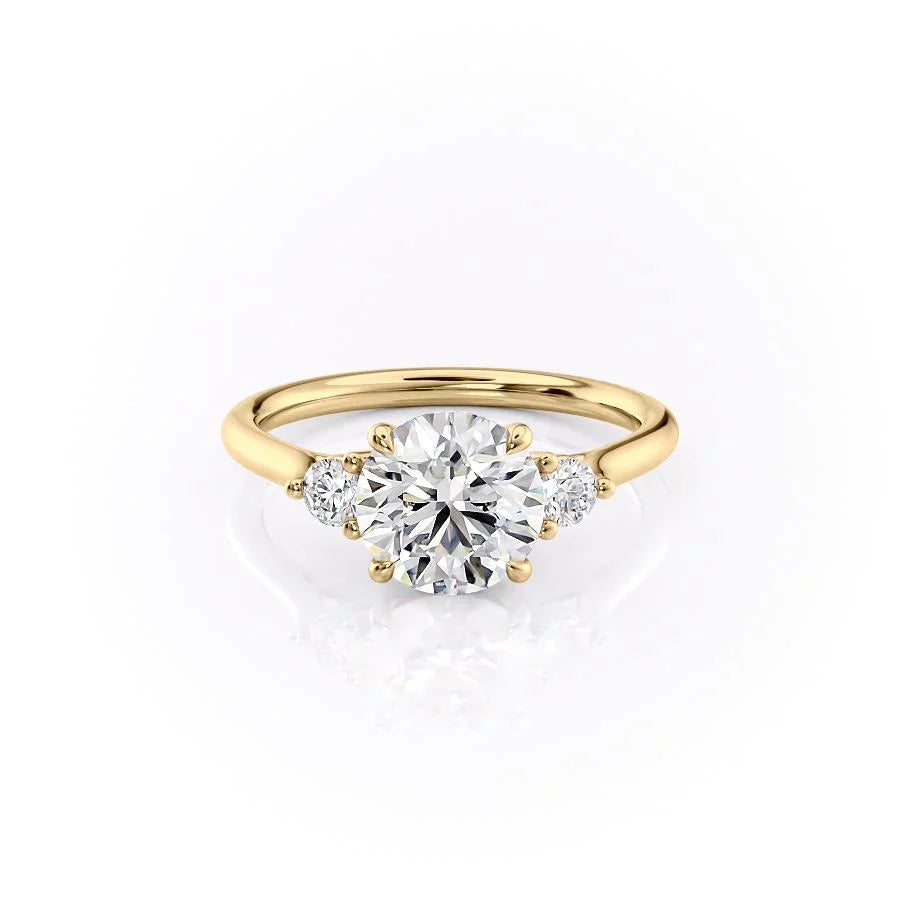 The Lia Set With A 1.5 Carat Round Lab Diamond