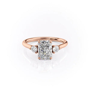 The Lia Set With A Radiant Moissanite