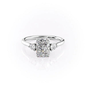The Lia Set With A Radiant Moissanite
