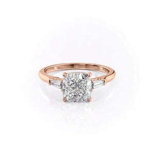 The Liv Set With A Cushion Moissanite