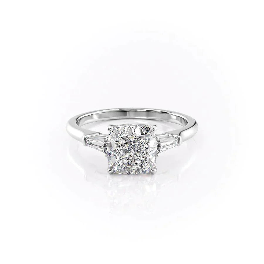 The Liv Set With A 2 Carat Cushion Lab Diamond