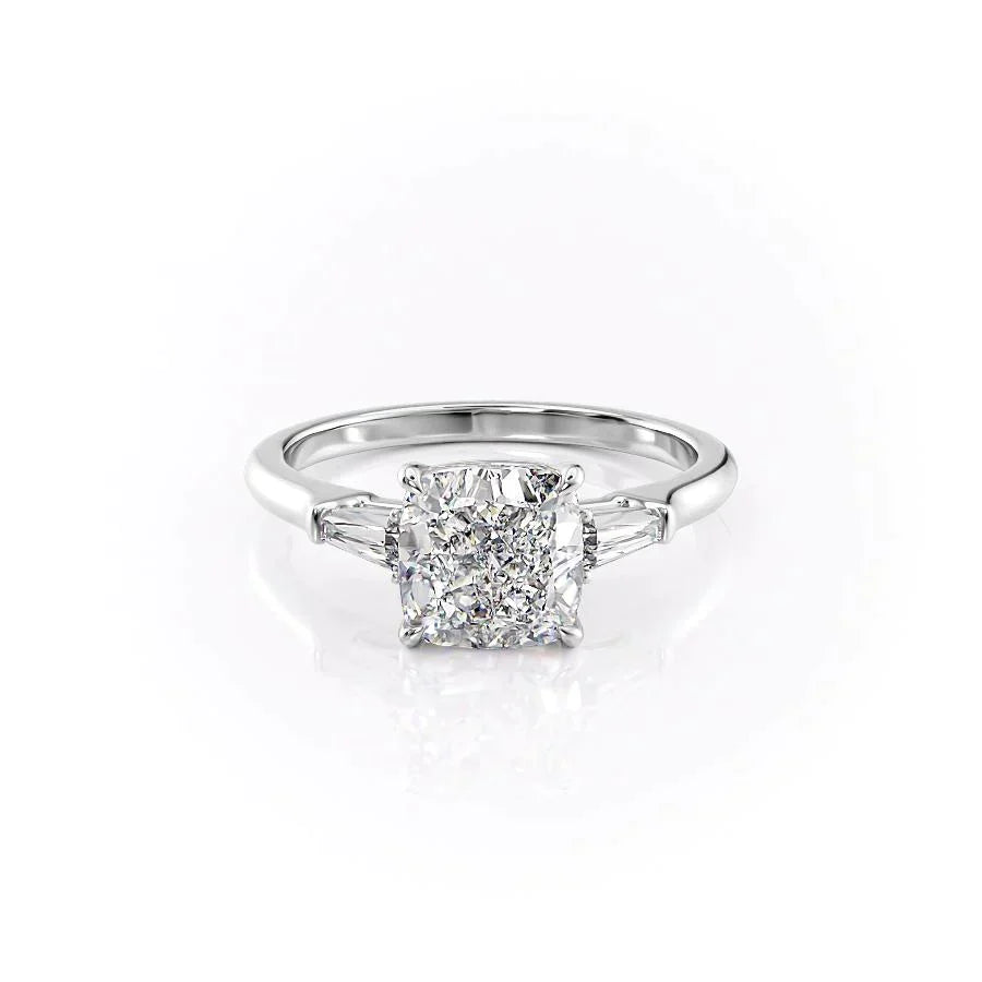 The Liv Set With A Cushion Moissanite