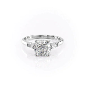 The Liv Set With A Cushion Moissanite