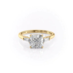 The Liv Set With A Cushion Moissanite