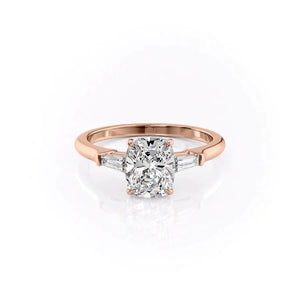 The Liv Set With A Elongated Cushion Moissanite