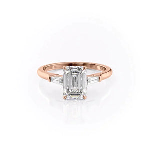 The Liv Set With A Emerald Moissanite