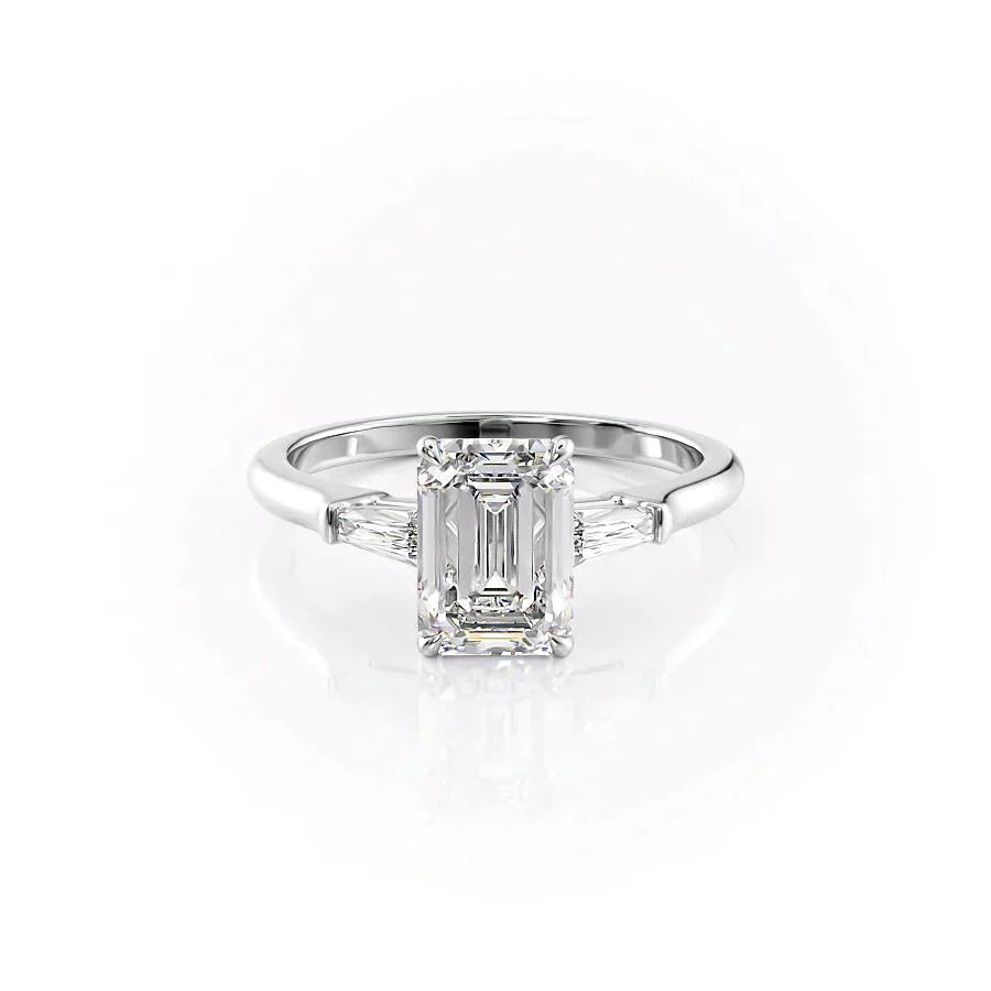 The Liv Set With A 2 Carat Emerald Lab Diamond