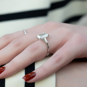 The Liv Set With A 2 Carat Emerald Lab Diamond