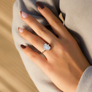 The Liv Set With A 2 Carat Emerald Lab Diamond