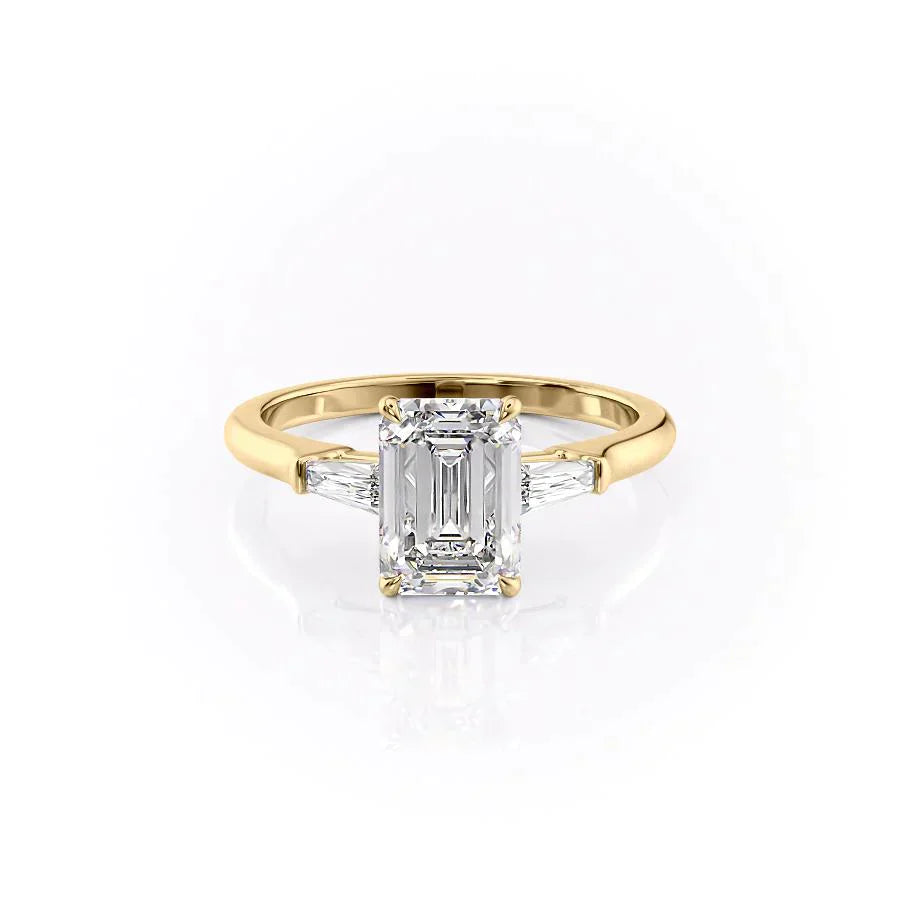 The Liv Set With A 2 Carat Emerald Lab Diamond
