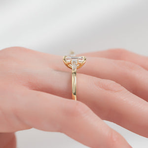 The Liv Set With A 2 Carat Emerald Lab Diamond