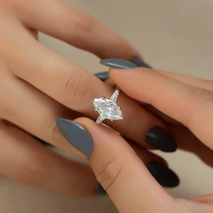 The Liv Set With A 2 Carat Marquise Lab Diamond