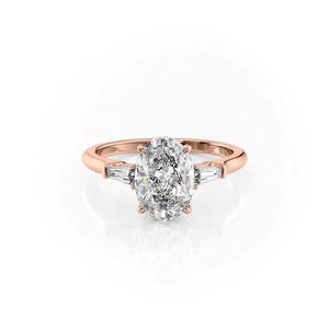 The Liv Set With A Oval Moissanite