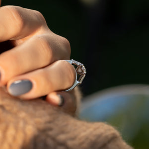 The Liv Set With A 2 Carat Oval Lab Diamond