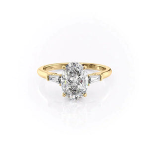 The Liv Set With A Oval Moissanite